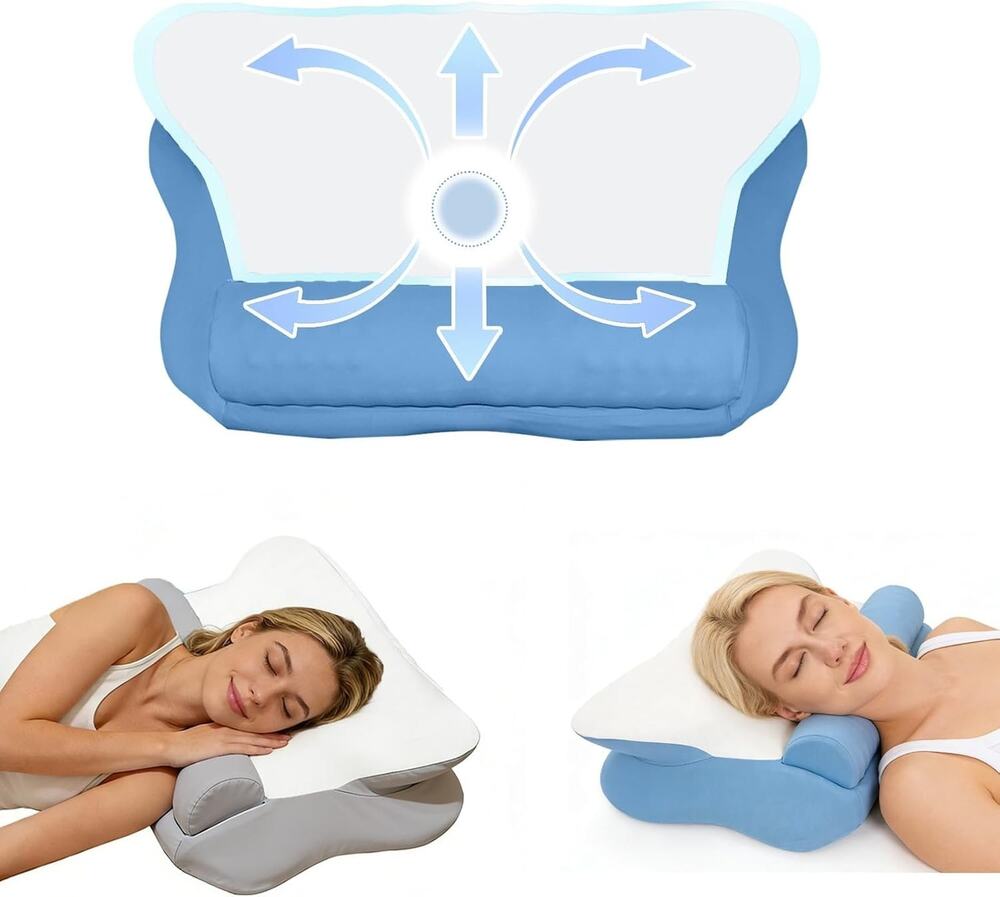 Bed Pillows for Sleeping Queen Size, with Two Pillowcases Soft & Fluffy Pillow w